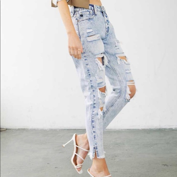 KANCAN High Rise Mom Jeans - Picture 3 of 6